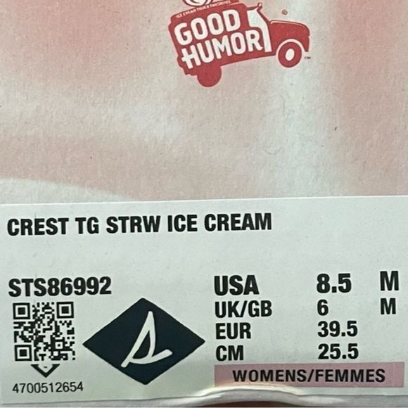SPERRY Crest Twin Gore Good Humor Sneakers Size 8.5 M Brand New in Box - Picture 7 of 7